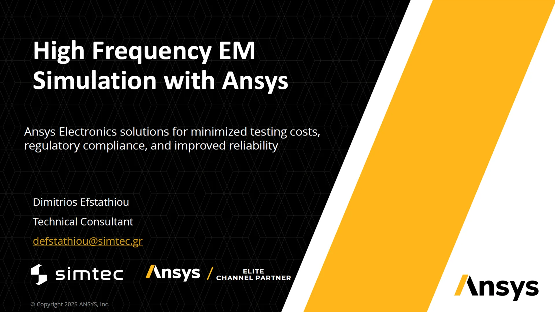 High Frequency EM Simulation with Ansys